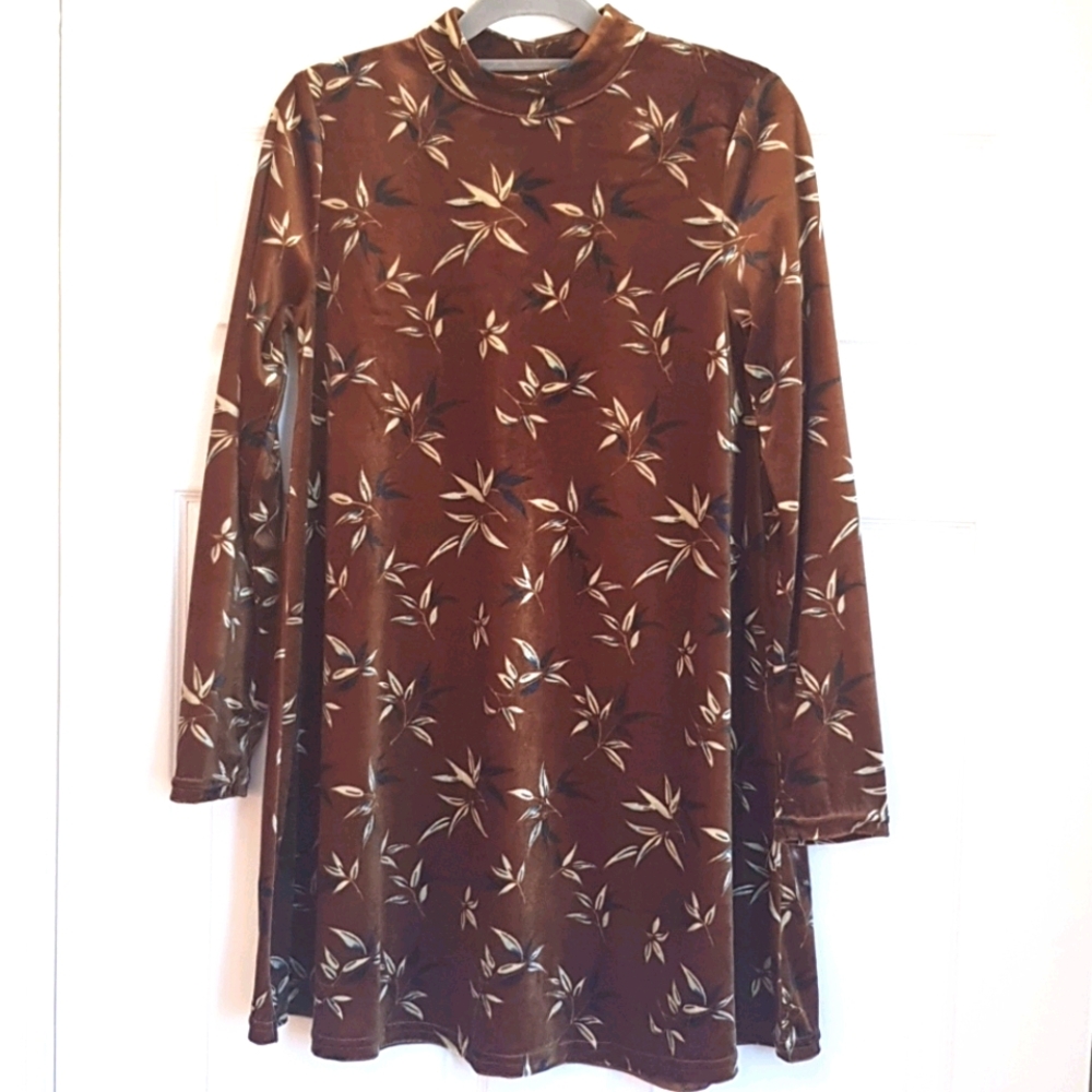 Cute Velvet Tunic Dress